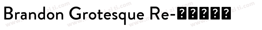 Brandon Grotesque Re字体转换
